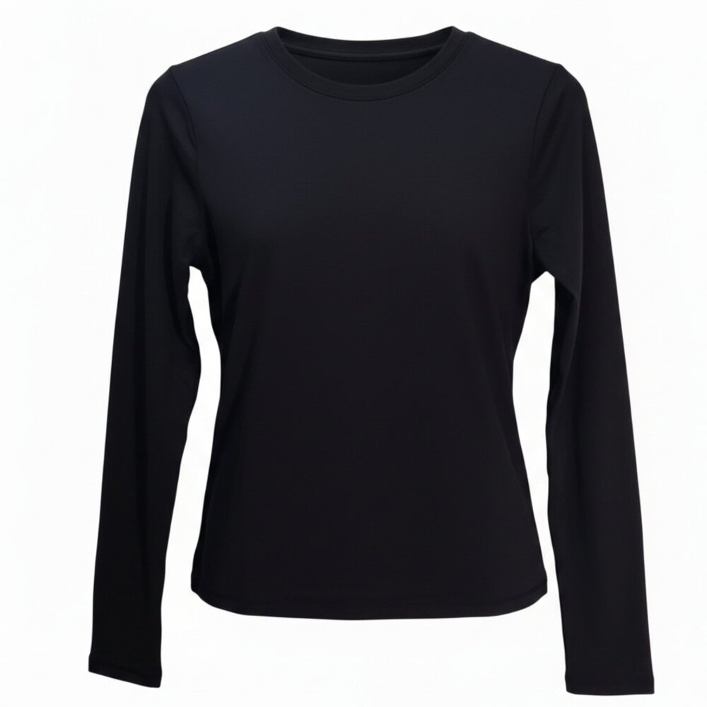 NIP | Sunzel Black Buttery Soft High-Stretch Performance Long Sleeve Top  Medium